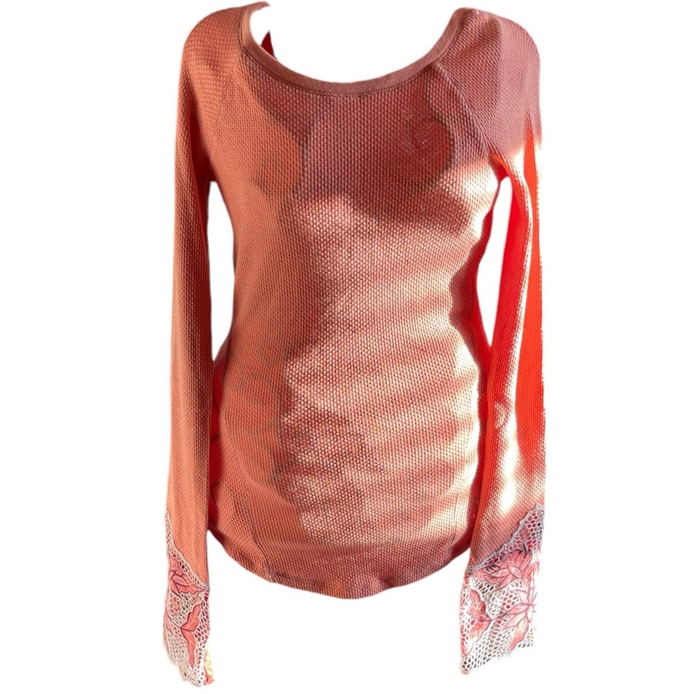 Free People “Bali Babe” Mix Thermal Top | NWOT